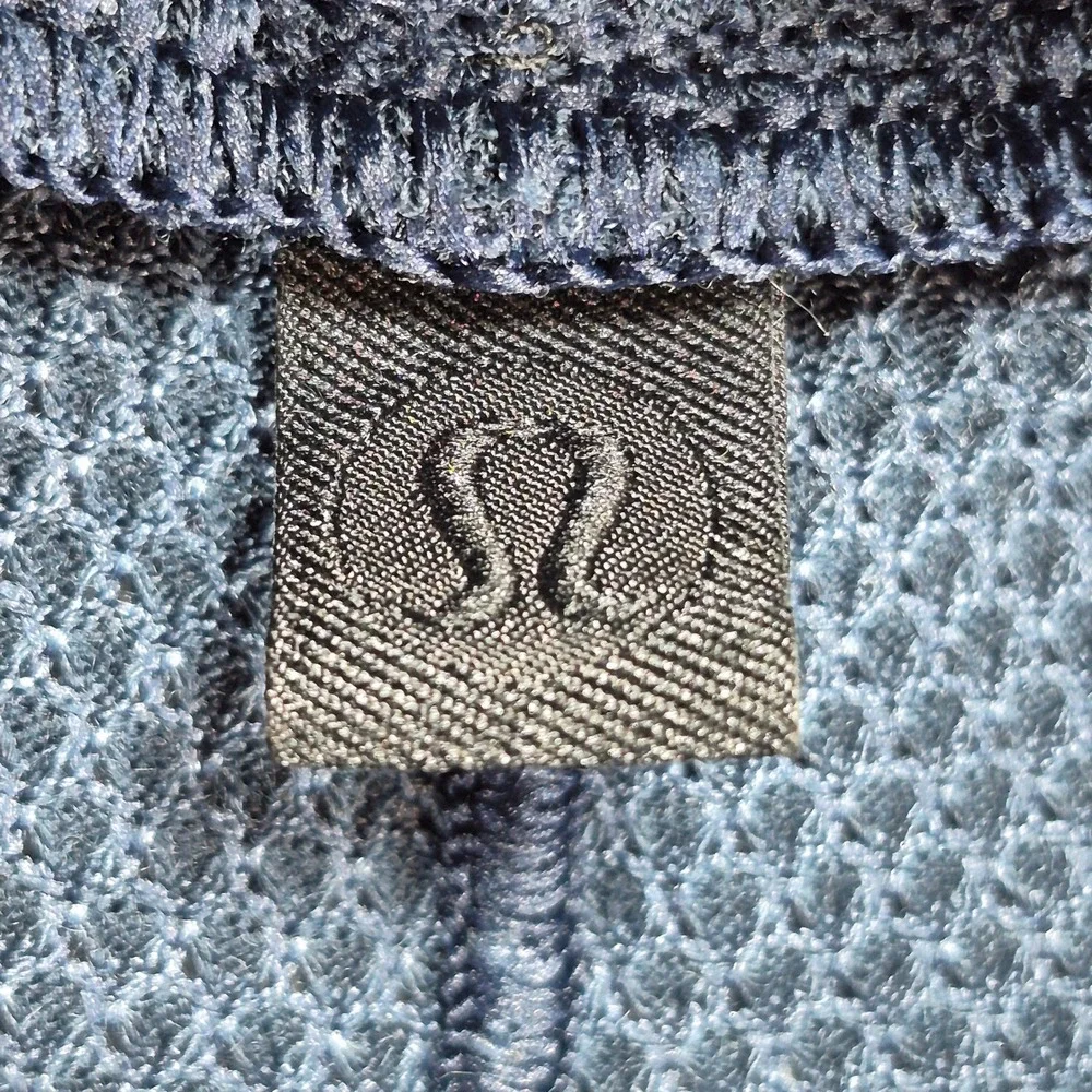 Lululemon The Lab Moriane Turtleneck Top Womens Large Blue Wool Blend - Picture 3 of 7